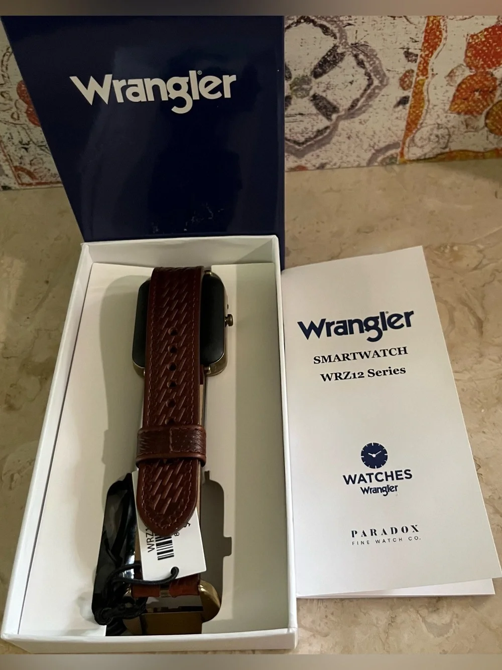 Wrangler - Smartwatch with Brown Leather Strap and Silver Case ⌚️⌚️⌚️
